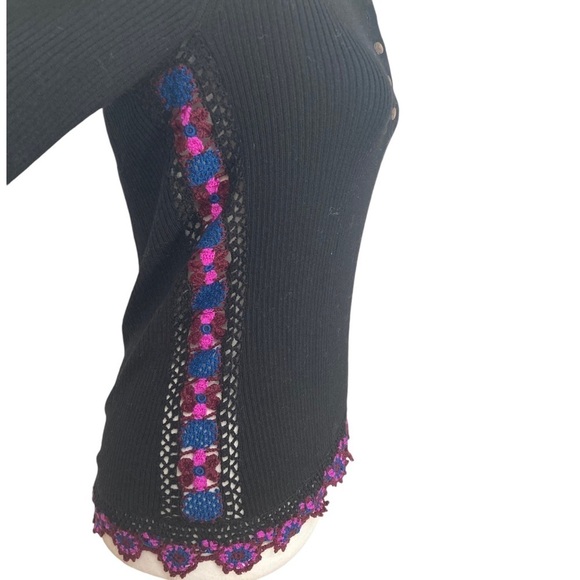 Ulla Johnson Juniper Sweater NWT Jumper Merino Wool Ribbed Crochet Detailing - Picture 10 of 16